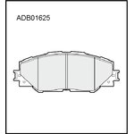 ADB01625, Колодки тормозные дисковые | перед |