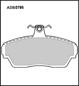 Фото 1/2 Колодки тормозные передние для а/м ГАЗ3302 0795 ALLIED NIPPON ADB 0795