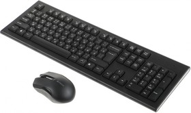 Фото 1/10 Клавиатура + мышь A4Tech 3000NS клав:черный мышь:черный USB беспроводная Multimedia
