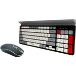 Комплект клавиатура+мышь мультимедийный Smartbuy 201359AG черный/серый/белый ...
