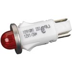 1091QM1-12V, Светодиодный индикатор в панель, Красный, 12 В, 12.7 мм