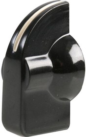 MCPN-1, Ручка, Круглый Вал, 6.4 мм, Фенольный Полимер, Указатель с Индикаторной Линией, 19 мм