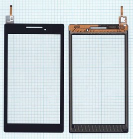 Сенсорное стекло (тачскрин) для Lenovo Tab 2 A7-10f A7-20F черное