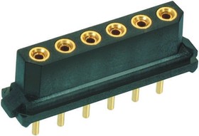 M80-8400642, PCB Receptacle, одиночный встраиваемый в линию, Wire-to-Board, 2 мм, 1 ряд(-ов), 6 контакт(-ов)
