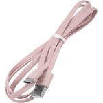 Дата-Кабель USAMS-U2 USB - Type-C, плоский, розовый (SJ200TC05)
