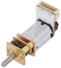 Фото 1/4 FIT0482, DFRobot Accessories Micro Metal Geared motor w/Encoder - 6V 310RPM 50:1