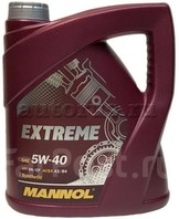 7915, Масло моторное синтетическое MANNOL Extreme SAE 5W40 API SN/CH-4 ESTER (5 л)