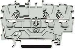 Фото 1/2 2001-1302, TOPJOB®S feedthrough terminal block - rail mount - 3-conductor - 4.2 mm wide - orange