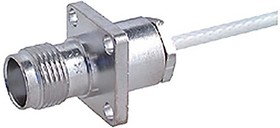 25_TNC-50-2-1/133_NE Series, jack Cable Mount TNC Connector, 50Ω, Clamp Termination, Straight Body