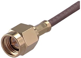 Фото 1/3 11_SMA-50-2-6/111_NH, Coaxial Connector - SMA - 50 Ohm - Straight cable plug (male)