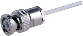 11_BNC-75-2-1/133_NE Series, Plug Cable Mount BNC Connector, 75Ω, Clamp Termination, Straight Body