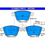 13046072402, Колодки тормозные дисковые передн, VW: MULTIVAN V 1.9 TDI/2.0/2.0 ...