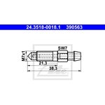 24.3518-0018.1, 24.3518-0018.1_штуцер !болт воздушного клапана\ BMW/VAG/MB