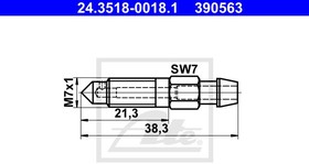 24.3518-0018.1, 24.3518-0018.1_штуцер !болт воздушного клапана\ BMW/VAG/MB