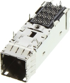 Фото 1/3 76866-1011, Connector, iPass+ HD 76866 Series, Cage & Receptacle, 1 x 1 (Port), 36 Contacts, R/A Press-Fit
