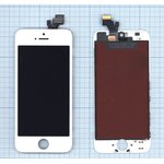 Дисплей (модуль) для iPhone 5 в сборе с тачскрином (AAA) белый