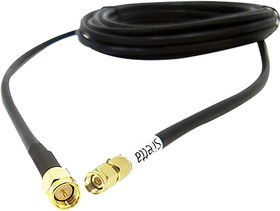 Фото 1/2 ASMA500C058L13, ASMA Series Male SMA to Male RP-SMA Coaxial Cable, 5m, RF LLC200A Coaxial, Terminated