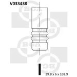 V033438, Клапан двигателя выпускной AUDI A4, A6 / VW PASSAT 1.8 20V 94- ...