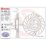 09.A958.21, Диск тормозной передн, MB: M-CLASS 11-