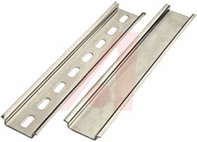 Фото 1/2 2511120/1M, Steel Perforated DIN Rail, Top Hat Compatible, 1m x 35mm x 7.5mm