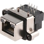 MRJ-5385-01, Modular Connectors / Ethernet Connectors RJ45 PCB RECPT RA IP67 ...