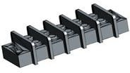 1546670-5, Barrier Terminal Blocks .437 DOUBLE ROW 5P w/ binding screws