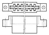 1-583859-5, Standard Card Edge Connectors BLADE SLUG 12 POS