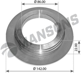 300539, Кольцо ступицы ? 80 / 104 / 115 / 142 x 22