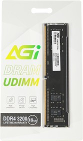 Фото 1/8 Память DDR4 16Gb 3200MHz AGi AGI320016UD138 UD138 RTL PC4-25600 DIMM 288-pin 1.2В Ret