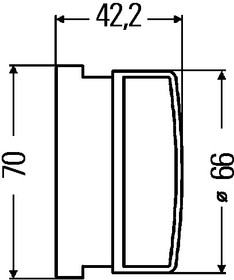 Фото 1/4 8RA 009 001-031, Отражатель, red