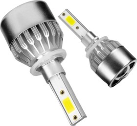 Фото 1/5 Светодиодные лампы LED для авто C6 H27 880 881 18Вт 12В лампочки для автомобилей в фары лед комплект 2шт C6-H27