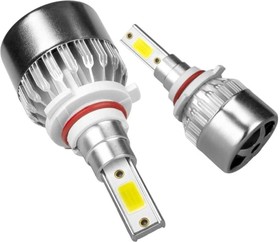 Фото 1/5 Светодиодные лампы LED для авто C6 HB3 9005 18Вт 12В лампочки для автомобилей в фары 9005 комплект 2шт C6-9005