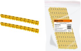 Маркер наборный - символ "B" желтый 1,5 мм2 (150 шт.) TDM
