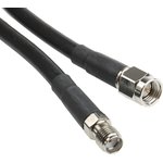 ASMA2000B058L13, ASM Series Male SMA to Female SMA Coaxial Cable, 20m, LLC200A Coaxial, Terminated