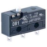 DB3C-A1RC, Basic / Snap Action Switches 0.1A 250VAC SPDT Solder, short