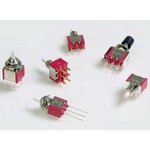 700SP7B10M2QEH, Pushbutton Switches 3A @ 125 VAC/28 VDC On-(On) SPDT PC Mnt