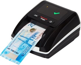 Автоматический детектор банкнот Vega с АКБ, антистокс, пиктограммы да/нет 13566