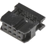 T812108A100CEU, 8-Way IDC Connector Socket for Cable Mount, 2-Row
