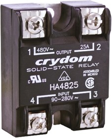 HA4812, Solid State Relay - 90-280 VAC Control Voltage Range - 12 A Maximum Load Current - 48-530 VAC Operating Voltage R ...