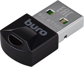 Фото 1/10 Адаптер USB Buro BU-BT502 BT5.0+EDR class 1.5 20м черный
