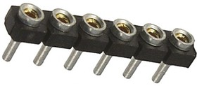 Фото 1/2 SL-106-T-10, Headers & Wire Housings .100" Low Profile Single Row Screw Machine Socket Strip