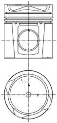 Фото 1/2 99985600, Поршень ДВС PISTON DAF 130,00