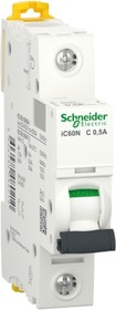 Выключатель автоматический однополюсный 0.5А С iC60N 6кА – купить оптом и в розницу