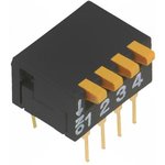 A6DR-4100, DIP Switches / SIP Switches 4 PIN SEALD SIDE ACT