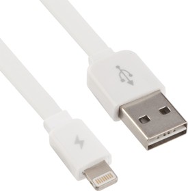 Фото 1/2 USB Дата-кабель REMAX для Apple 8 pin плоский Safe&Speed, белый