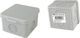 Распаячная коробка ОП 65х65х50мм, крышка, IP54, 4вх., без гермовводов, инд. штрихкод TDM