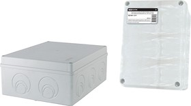 Распаячная коробка ОП 240х195х90мм, крышка, IP44, кабельные ввода d28-3 шт., d37-2 шт., TDM