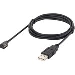 L99-029-1500, USB 2.0 Cable, Male USB A to Female Magnetic Rectangular Magnetic ...