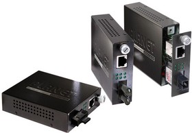 Фото 1/2 FST-806B20, Управляемый медиаконвертер Planet 1 порт RJ-45 100 Мб/с, SC 100 Мб/с, SM, WDM, Tx1550/Rx:1310, 20км, Smart