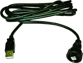 Фото 1/2 USBBF6200, USB 2.0 Cable, Male USB B to Female USB A Cable, 2m